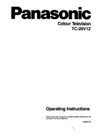 Preview for 1 page of Panasonic TC-29V1Z Operating Instructions Manual