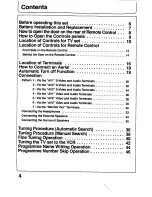 Preview for 4 page of Panasonic TC-29V1Z Operating Instructions Manual