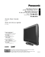 Panasonic TC-32LX70 - 32" LCD TV Operating Instructions Manual preview