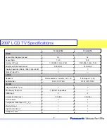 Preview for 7 page of Panasonic TC-32LX70/70 Technical Manual