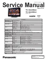 Preview for 1 page of Panasonic TC-32LX80LA Service Manual