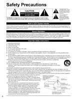 Предварительный просмотр 4 страницы Panasonic TC-32LX85 Operating Manual (English Operating Instructions Manual