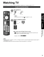 Предварительный просмотр 15 страницы Panasonic TC-32LX85 Operating Manual (English Operating Instructions Manual