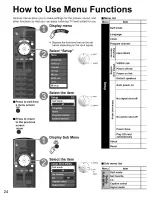 Предварительный просмотр 24 страницы Panasonic TC-32LX85 Operating Manual (English Operating Instructions Manual