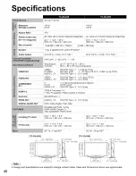 Предварительный просмотр 46 страницы Panasonic TC-32LX85 Operating Manual (English Operating Instructions Manual