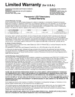 Предварительный просмотр 47 страницы Panasonic TC-32LX85 Operating Manual (English Operating Instructions Manual