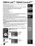 Preview for 28 page of Panasonic TC-32LZ800 - 32" LCD TV Operating Instructions Manual