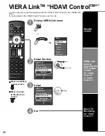 Preview for 30 page of Panasonic TC-32LZ800 - 32" LCD TV Operating Instructions Manual