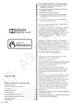 Preview for 2 page of Panasonic TC-40DX650C Owner'S Manual