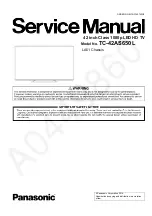 Preview for 1 page of Panasonic TC-42AS650L Service Manual