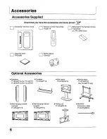 Preview for 6 page of Panasonic TC 42P1F Operating Instructions Manual