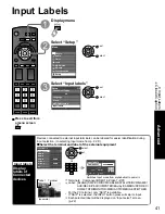 Предварительный просмотр 41 страницы Panasonic TC-42U12 Operating Instructions Manual