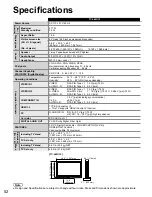 Предварительный просмотр 52 страницы Panasonic TC-42U12 Operating Instructions Manual