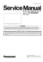 Preview for 1 page of Panasonic TC-55AS650U Service Manual