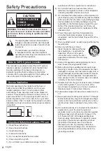 Preview for 5 page of Panasonic TC-55AS800U Owner'S Manual