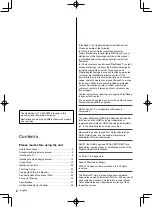 Preview for 2 page of Panasonic TC-55FX800C Owner'S Manual