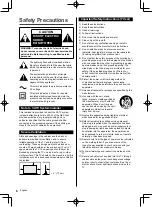 Preview for 4 page of Panasonic TC-55FX800C Owner'S Manual