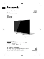 Panasonic TC-58GX700C Owner'S Manual предпросмотр