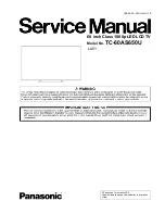 Panasonic TC-60AS650U Service Manual preview