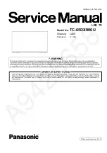 Предварительный просмотр 1 страницы Panasonic TC-65DX900U Service Manual