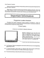 Preview for 2 page of Panasonic TC-80V95A Operating Instructions Manual