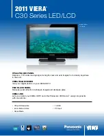 Preview for 1 page of Panasonic TC-L19C30 Specifications