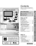 Предварительный просмотр 3 страницы Panasonic TC-L26X1 - 26" LCD TV Operating Instructions Manual