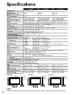 Preview for 54 page of Panasonic TC-L26X1 - 26" LCD TV Operating Instructions Manual