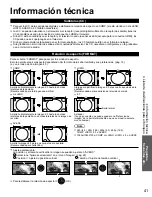 Preview for 41 page of Panasonic TC-L32C22 Quick Setup Guide (English Manual De Instrucciones