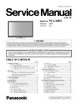 Panasonic TC-L32E5B Service Manual preview