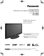 Предварительный просмотр 115 страницы Panasonic TC-L32G1 - 32" LCD TV Quick Start Manual