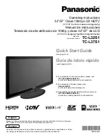 Panasonic TC-L32S1 - 31.5" LCD TV Instrucciones De Operación preview