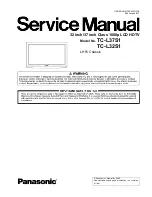 Panasonic TC-L37S1 - 37" LCD TV Service Manual preview