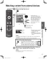 Предварительный просмотр 21 страницы Panasonic TC-L42D30 Owner'S Manual