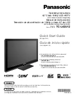 Предварительный просмотр 1 страницы Panasonic TC-L42U12 - 42" LCD TV Manual De Instrucciones