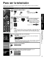 Предварительный просмотр 17 страницы Panasonic TC-L42U12 - 42" LCD TV Manual De Instrucciones