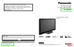 Preview for 1 page of Panasonic TC-L42U12L Operating Instructions Manual