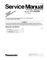 Preview for 1 page of Panasonic TC-L42U30M Service Manual