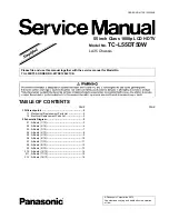 Предварительный просмотр 1 страницы Panasonic TC-L55DT50W Service Manual