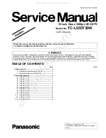 Panasonic TC-L55DT50Wl Service Manual preview