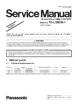 Preview for 1 page of Panasonic TC-L55E50-1 Service Manual