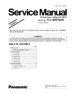 Предварительный просмотр 1 страницы Panasonic TC-L55WT60W Service Manual