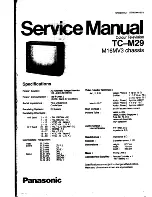 Panasonic TC-M29 Service Manual preview