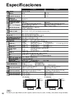 Preview for 64 page of Panasonic TC-P42G10 - TC - 41.6" Plasma TV Instrucciones De Operación