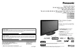 Preview for 1 page of Panasonic TC-P42G10 Operating Instructions Manual