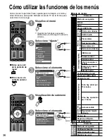 Preview for 36 page of Panasonic TC-P42G15 - 41.6" Plasma TV Manual De Instrucciones