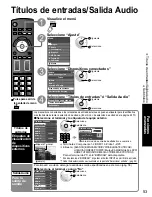 Preview for 53 page of Panasonic TC-P42G15 - 41.6" Plasma TV Manual De Instrucciones