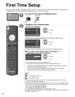 Preview for 14 page of Panasonic TC-P42S2 (English, Spanish) Operating Instructions Manual