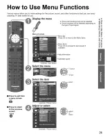 Preview for 25 page of Panasonic TC-P42S2 (English, Spanish) Operating Instructions Manual