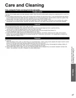 Preview for 47 page of Panasonic TC-P42S2 (English, Spanish) Operating Instructions Manual